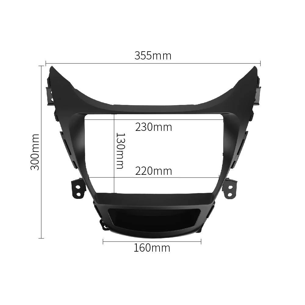 elantra 2010 traço montagem kit painel estéreo