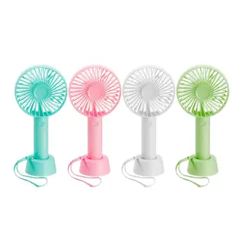 

Mini Handheld Fan Portable Rechargeable Cooling Desktop Fans with Base 3 Modes For Office Outdoor Household Travel 4 Color