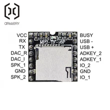 1 шт. мини mp3-плеер модуль с упрощенным выходом динамик MP3-TF-16P для arduino DIY KIT