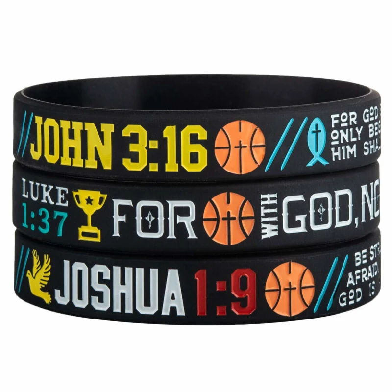 Lorhs store Basketball Player Star Inspirational Signature Adjustable Wristbands Sport Silicone Bracelet 4 Pcs 