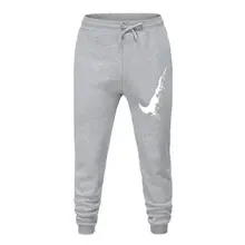 Мужские спортивные брюки, модные мужские брюки с карманами и принтом, спортивные штаны для бодибилдинга, Осенние штаны для мужчин, Прямая поставка