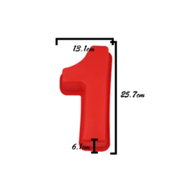 10 Inches Large Arabic Numeral Silicone Mold 0-9 Number Shape Baking Mold Wedding Birthday Anniversary Cake Decoration Tool 1
