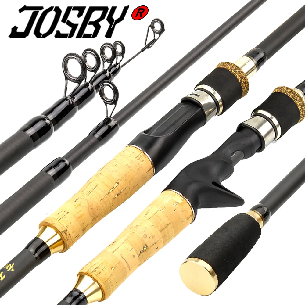 Carbon Fiber Lure Fishing Rod Hand Pole Spinning Casting Ultralight Rod US 
