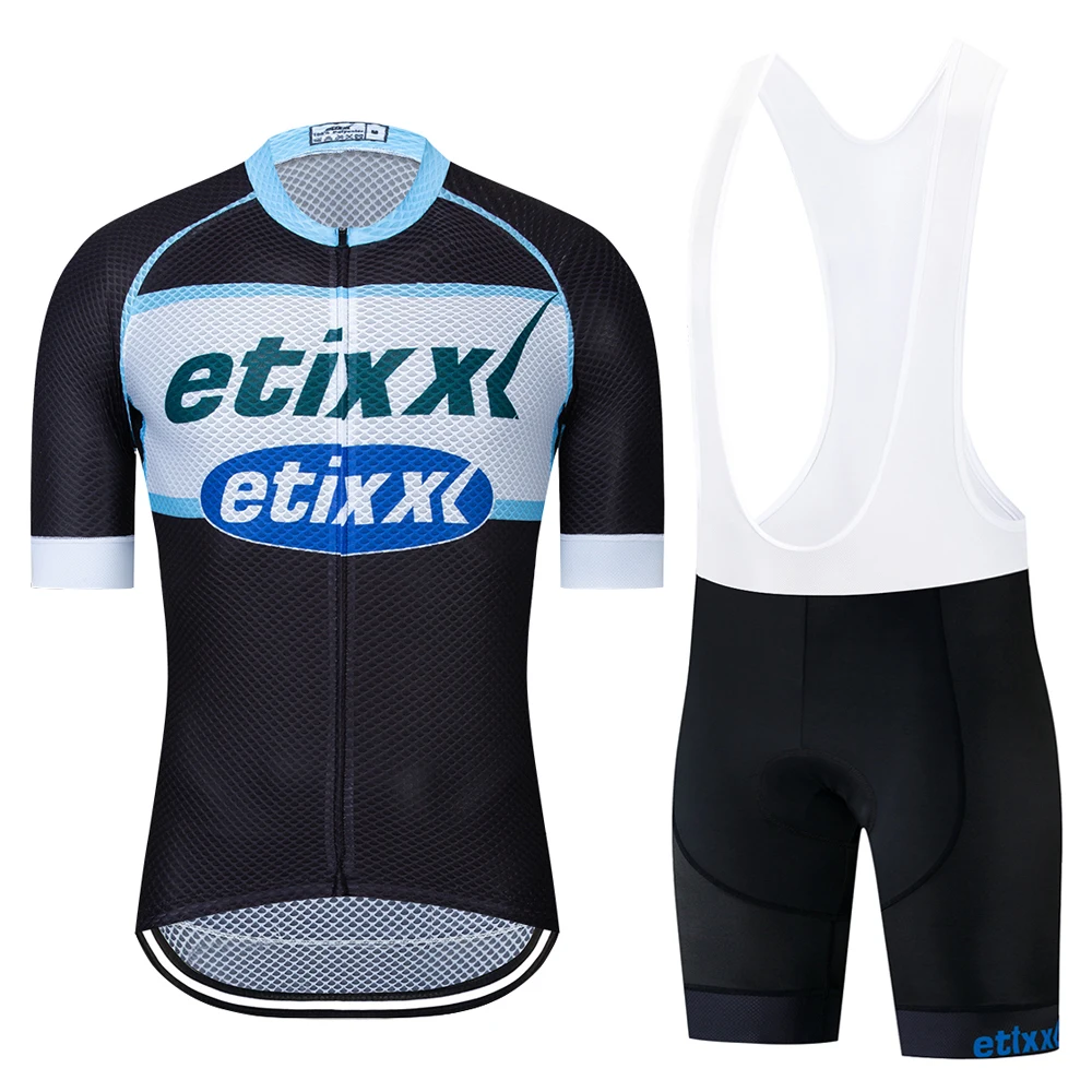 Мужская одежда Pro Team Лето Велоспорт Джерси дышащий Ropa Ciclismo Hombre триатлонный обтягивающий костюм короткий рукав велосипедная форма - Цвет: Cycling Set  01