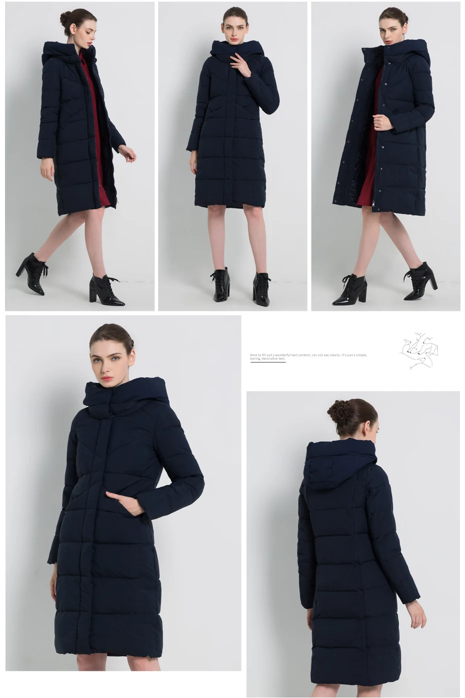 ICEbear Новая женская модная брендовая парка зимняя куртка простой дизайн с манжетами ветронепроницаемые теплые женские пальто высокого качества GWD18150