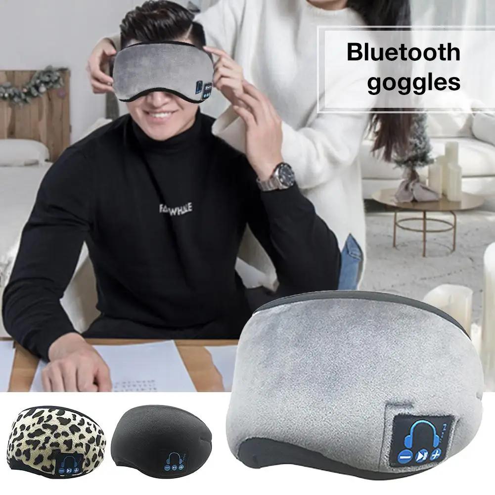 Bluetooth V5.0, музыкальные очки, беспроводная маска для глаз, наушники, громкой связи, для путешествий, умный ответ на телефон, спящий, EyeMask, моющийся