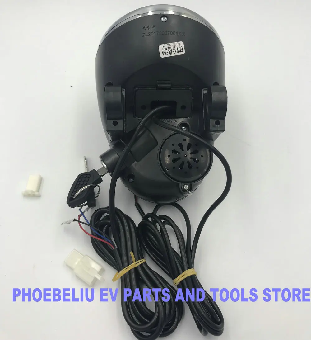 Индикатор уровня заряда батареи измеритель мощности 36v48v60v для электрического скутера harley e-bike трехколесный Передний фонарь фара с bluetooth
