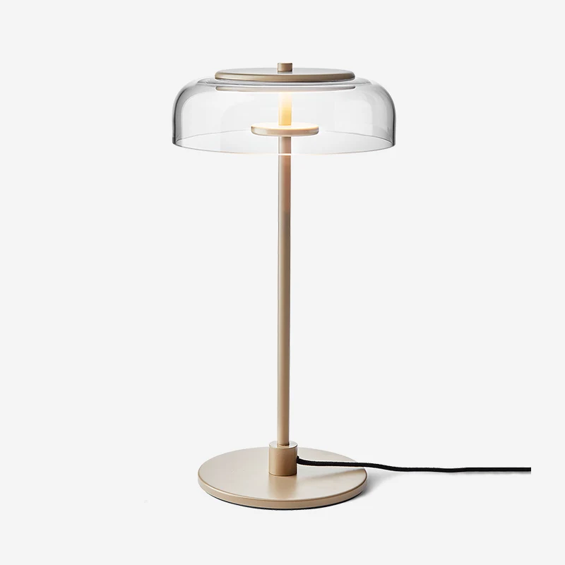 

Modern Loft Bedside Glass Led Table Light Creative Italy Designer Bowl Bedroom Study Hotel Room Table Lamp Free Shipping