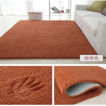

Rectangle Soft Rug Pink Puple Carpet Thickness Solid Mat Home Decor Child Bedroom Lambs Fabric Non Slip Living Room Area Rug