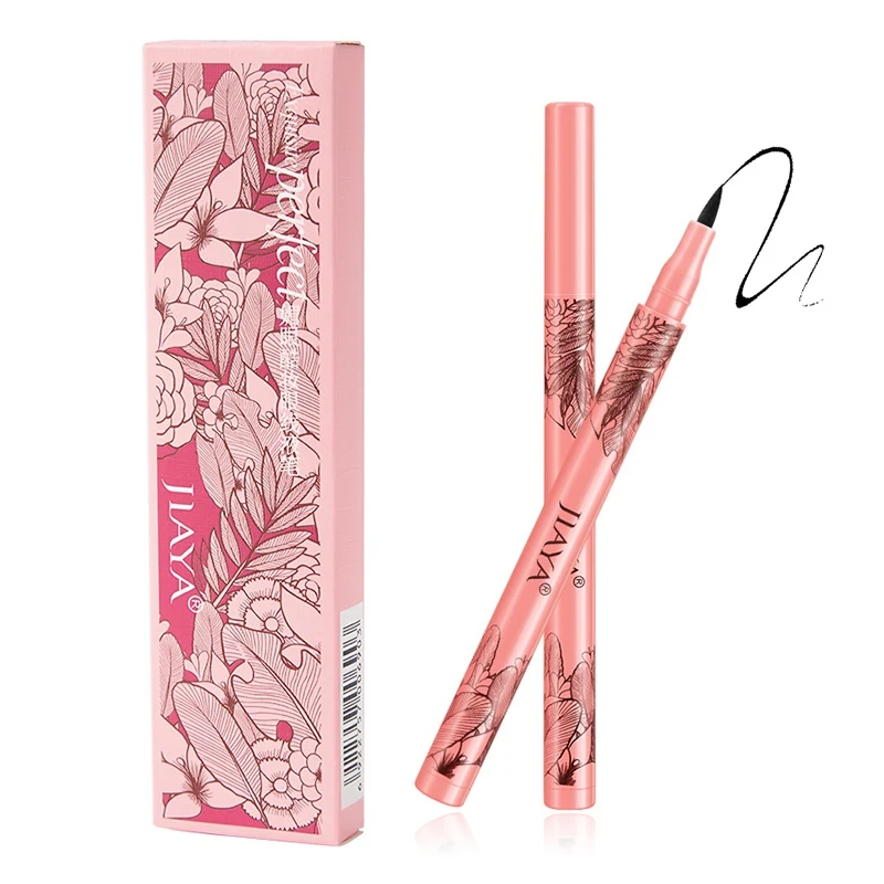 Черный Lasting Waterproof Liquid Eyeliner Pen Quick Drying Smudge-proof Eyeliner Makeup Cosmetic Tool - Цвет: Черный