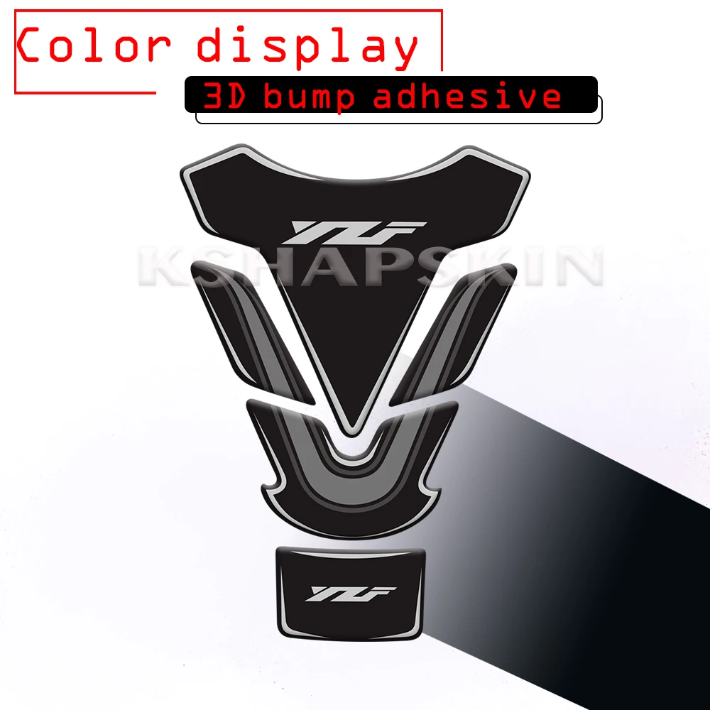 Мотоцикл 3D топливный бак наклейки защитная крышка бак pad логотип наклейка для Yamaha YZF R1 r3 R6 R1M R15 - Цвет: 1