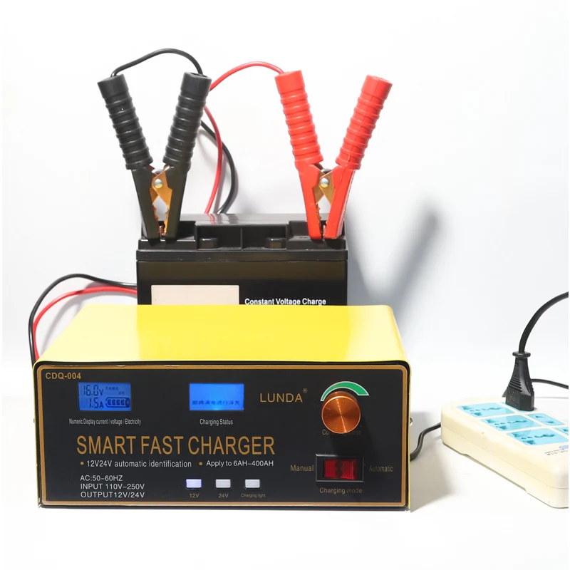 600W 30A умный автоматический 12 V/24 V автомобиль хранения Батарея Зарядное устройство ЖК-дисплей 5-ти ступенчатый интеллигентая(ый) ремонт импульса для свинцово-кислотный Батарея 6-600AH