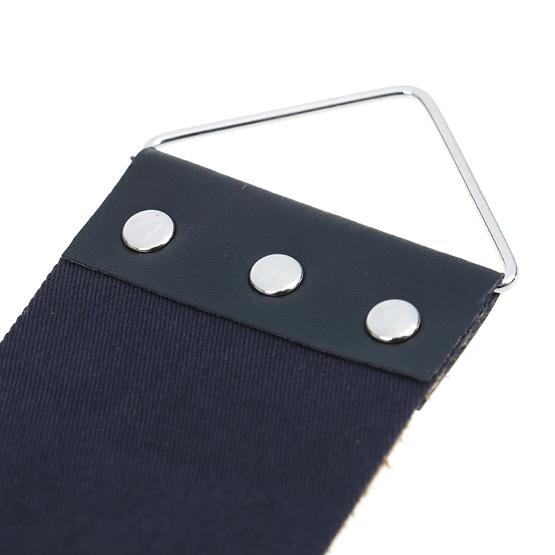 Knife Sharpener Knife Sharpening Stone Razor Knife Sharpener 46*6cm Pro Barber Double-layer Genuine Leather Shaving Strop Straight Razor Sharpener Strap Belt