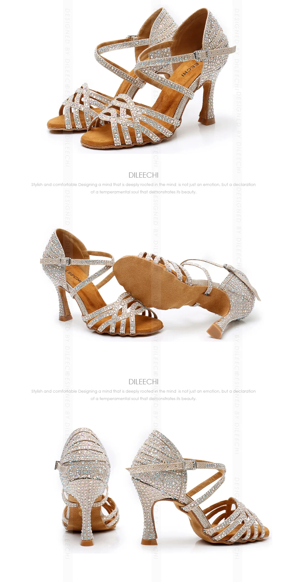 鞋子图片展示-金色-2