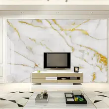 Пользовательские 3D Настенные обои HD атмосфера джаз белый мрамор фон настенная каменная декоративная живопись