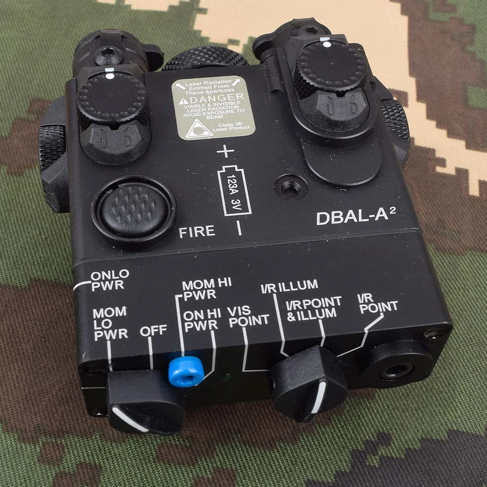 PROD 1005001824410892 Mini DBAL-A2 Blue IR Aiming Laser Hunting DBAL-A2
Weapon Light PEQ Laser Sight With QD Mount Fit 20mm Picatinny