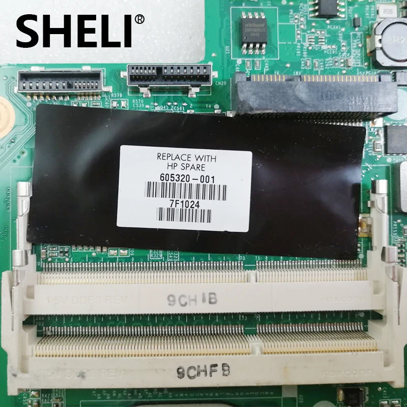 SHELI 605320-001 для hp DV7 DV7-4000 Материнская плата ноутбука Intel HM55 ddr3 тест нормально