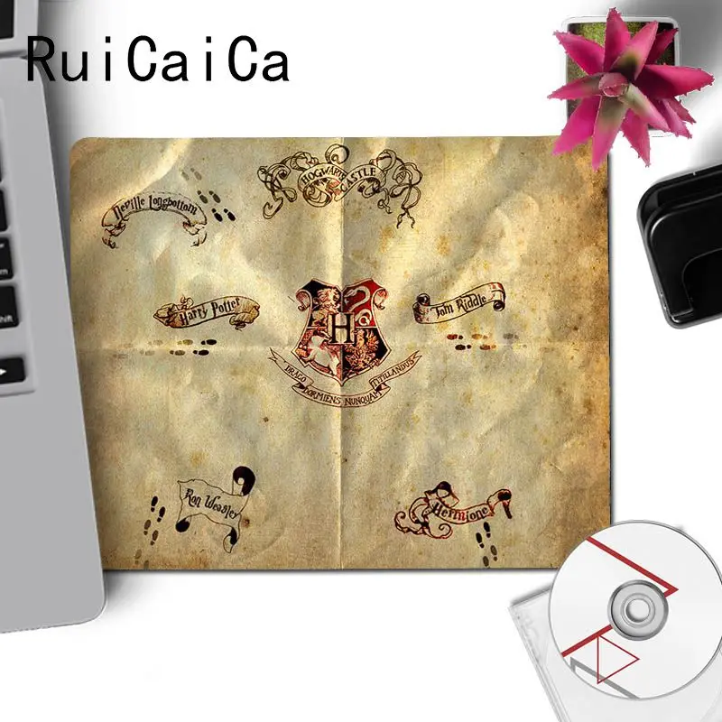 No Lock Edge25x29cm RuiCaiCa новая напечатанная смешная карта мародеров заказной Ноутбук игровой Размер коврика для компьютерной мыши для 18x22 см 25x29 см маленький коврик для мыши - Цвет: No Lock Edge25x29cm