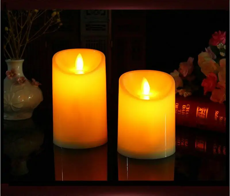 Светодиодная Электронная свеча мерцающий светильник украшение фестиваля