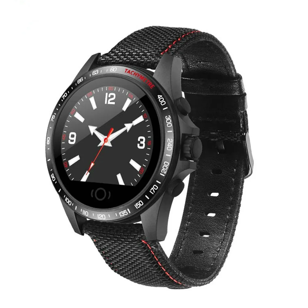 

Waterproof Sport Leather Smart Watch Men Bluetooth Heart Rate Blood Pressure Monitor Pedometer For Android IOS Smartwatch Women