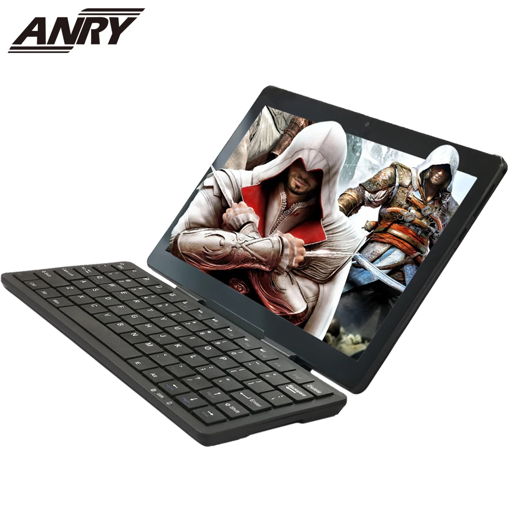 ANRY Bluetooth Keyboard 10 inch Tablet Pc MTK8732 Octa Core Android 7.0 4GB RAM 64RGB ROM Phable IPS Screen 4G phone Call Tab