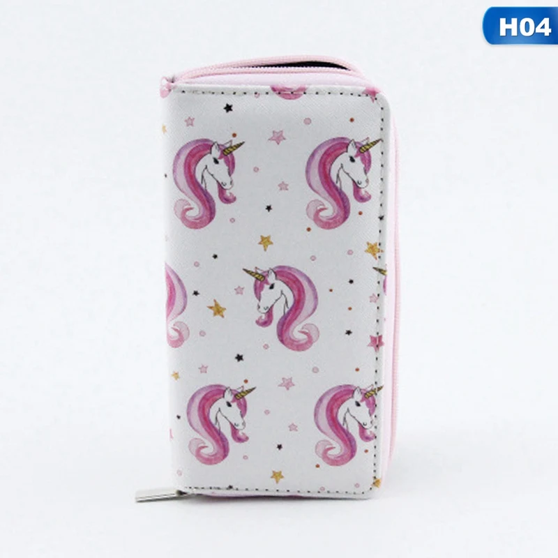 

Women Ladies Girls Unicorn PU Wallet Purse Short Wallet Card Holders Lovely Unicorn PU Wallet For Gift Free Shipping
