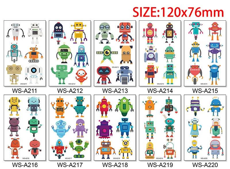 12x7.6cm Cartoon Cute Tattoo Design for Woman Man Kid Football Space Heart Sea Animal Bear Mermaid Sticker Temporary Body Tattoo (19)