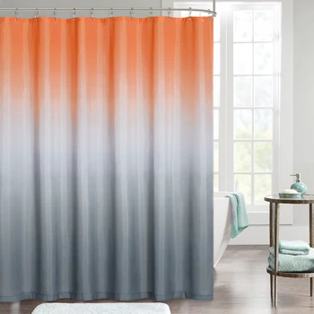 

Waterproof Screen Gradient color Pictures Bath Curtain Polyester Fabric Washable Shower Curtains Bathroom Decorations Free Hooks