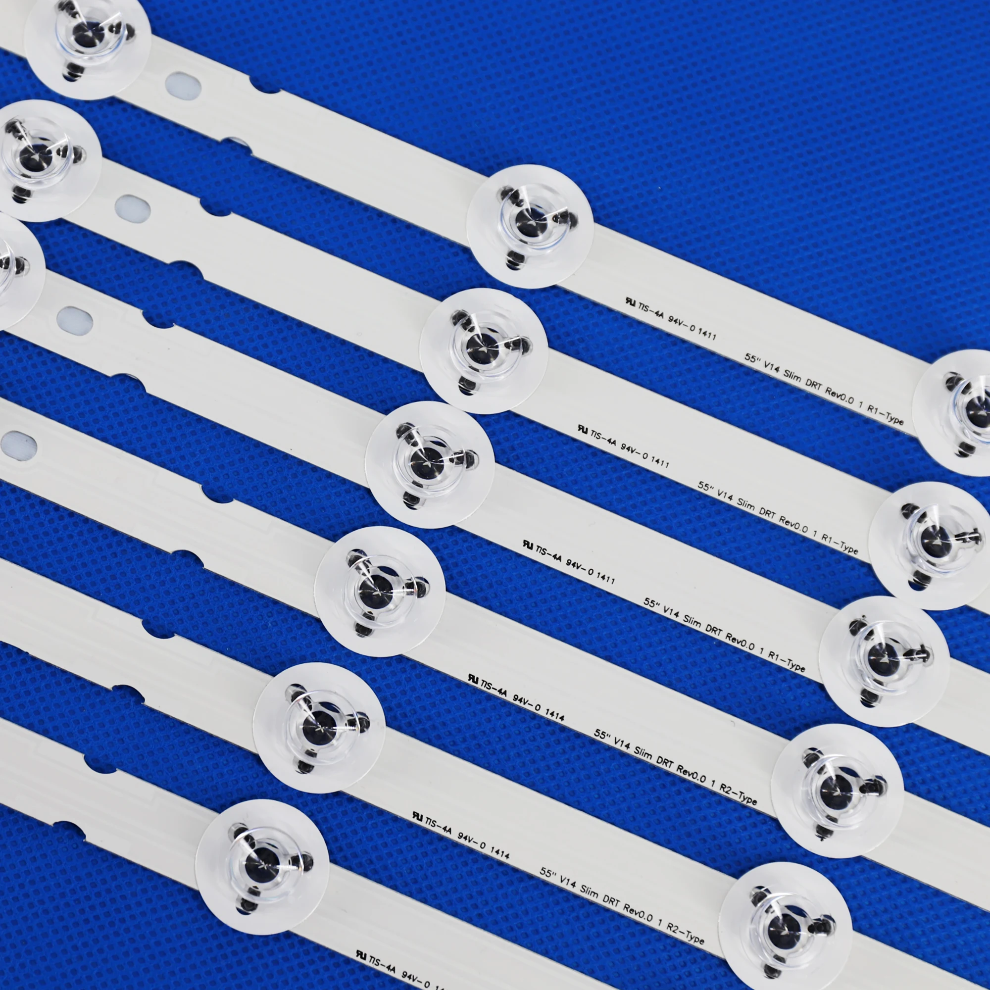 Kit Fita de Luz de Fundo Led 55 V14 para lg 55lb7200 55lb7000v 55lb730v 55lb670v 5555lb675v 12 Peças - Imagem 2