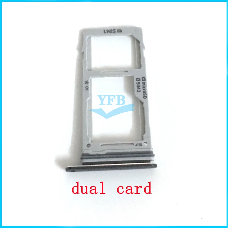 Sim Card Reader Holder For Samsung Galaxy S9 G960 S9 Plus S9+ Single Dual Sim Card Tray Holder Slot Adapter