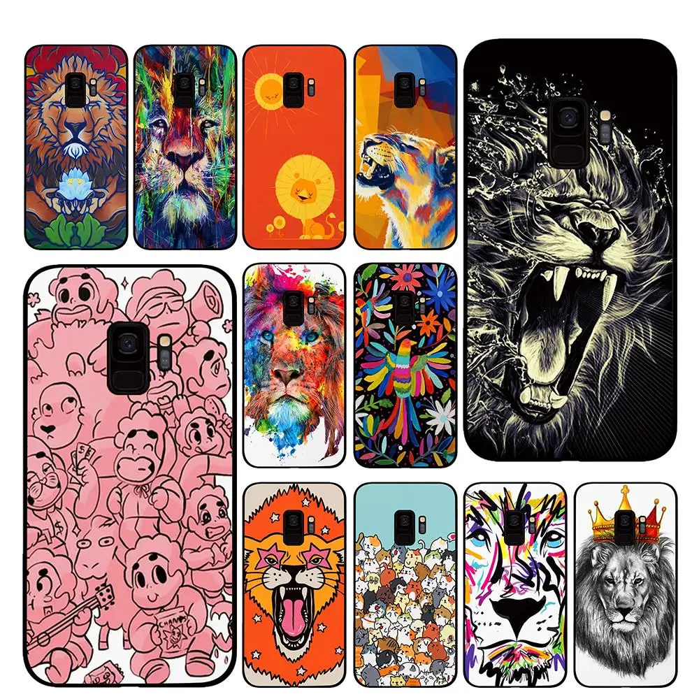 Roaring Lion For Samsung Galaxy S10 S10E S8 Plus S6 S7 Edge S9 S10e Note 8 9 Phone cases | Мобильные телефоны и