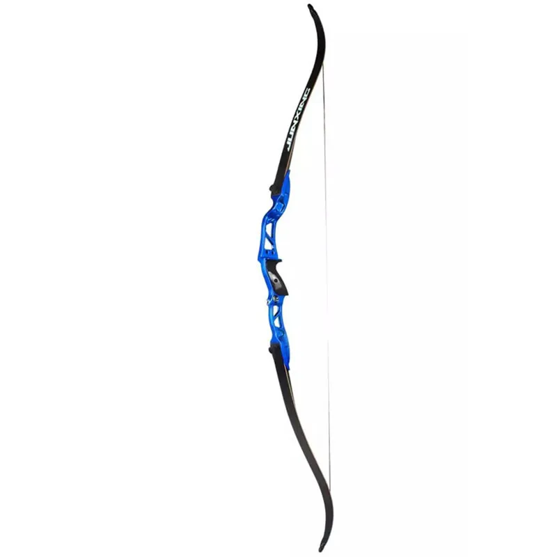 blue 24lbs 66 дюймов охотничий Рекурсивный лук 24-36lbs длинный лук для стрельбы вынос стрельба Рогатка JUNXING легкий высокопрочный алюминий - Цвет: blue 24lbs