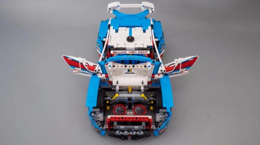 10826, 1101 шт., оригинальная серия Technic, ралли, строительные блоки, кирпичи, игрушки, совместимые с Bela 42077