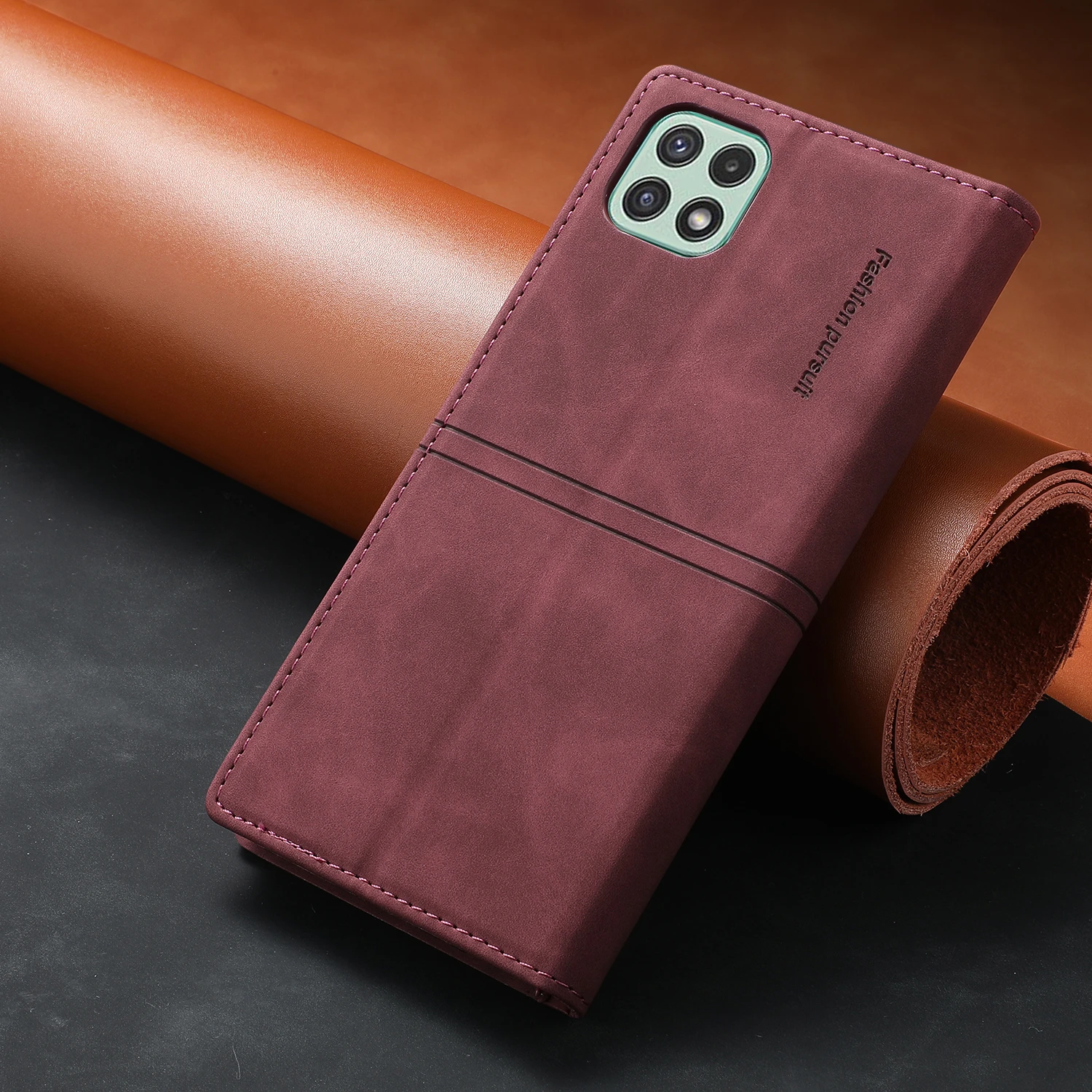 Ledertasche für Samsung A14 A34 A54 A24 A13 A23 A33 A53 A73 A15 A05S Galaxy A32 A52 A22 A42 A12 A72 A04S A03S Flip Wallet Cover – Detail 18
