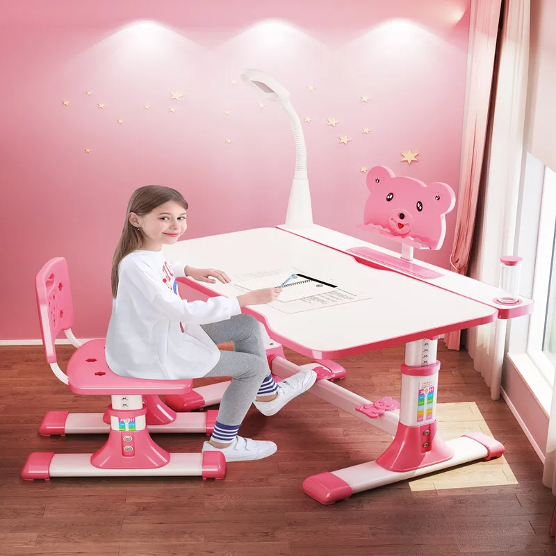 Study Desk Children Simple Primary School Pupils Writing and Chair Set Home Boy Girl Household Homework |
