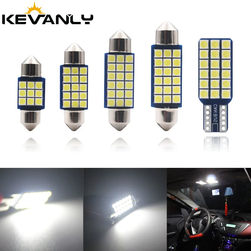Светодиодсветодиодный лампа T10 W5W c5w 31/36/39/41 мм 18SMD 3030 1 шт.|Сигнальная лампа| |