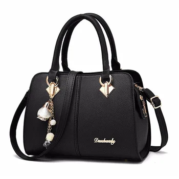 

Fashion Women's Handbags Luxury Elegant Crossbody Bags Boston Chains New PU Leather Female Totes Casual Messenger Shoulder Bags