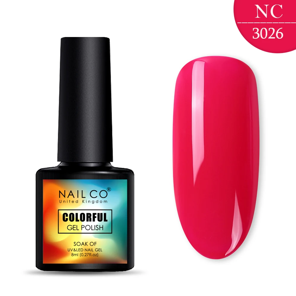 3026 NAILCO, 8 мл, 130 цветов, Гель-лак для ногтей Lucky color, Гель-лак для ногтей, дизайн ногтей, Гель-лак Esmalte Nails Lak Hybrid Soak Off - Цвет: 3026