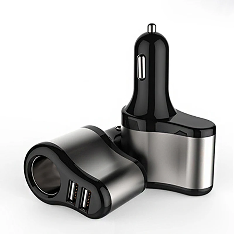 12V-24V Car Cigarette Lighter Socket Splitter 5V 3.1A Plug Dual USB Charger Adapter for BMW Peugeot Passat VW iPhone Charging | Автомобили