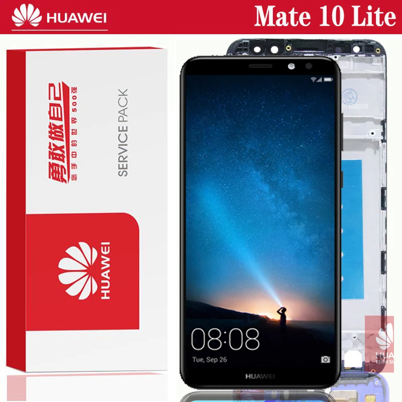 Оригинальный дисплей 5 9 дюйма с рамкой для Huawei Mate 10 Lite ЖК сенсорным экраном и дигитайзером в сборе запчасти