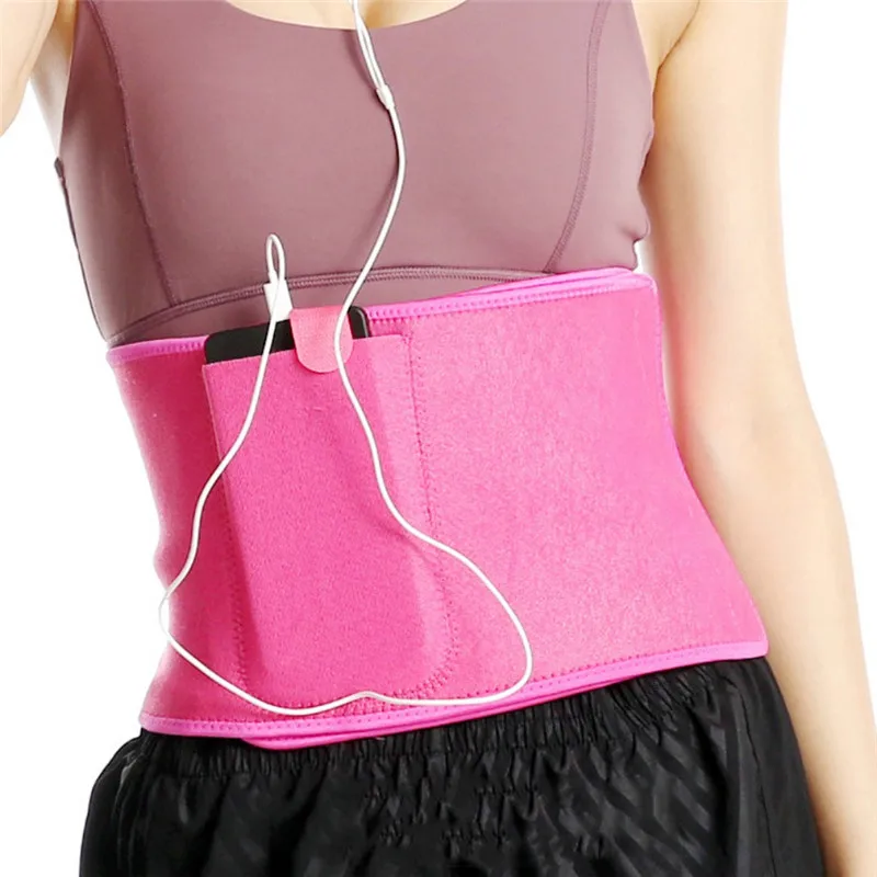 

Practical Pain Relief Waist Trimmer Lumbar Support Belt Home Gym Fitness Workout Sports Body Shaper Sweat Belt Waist Trainer