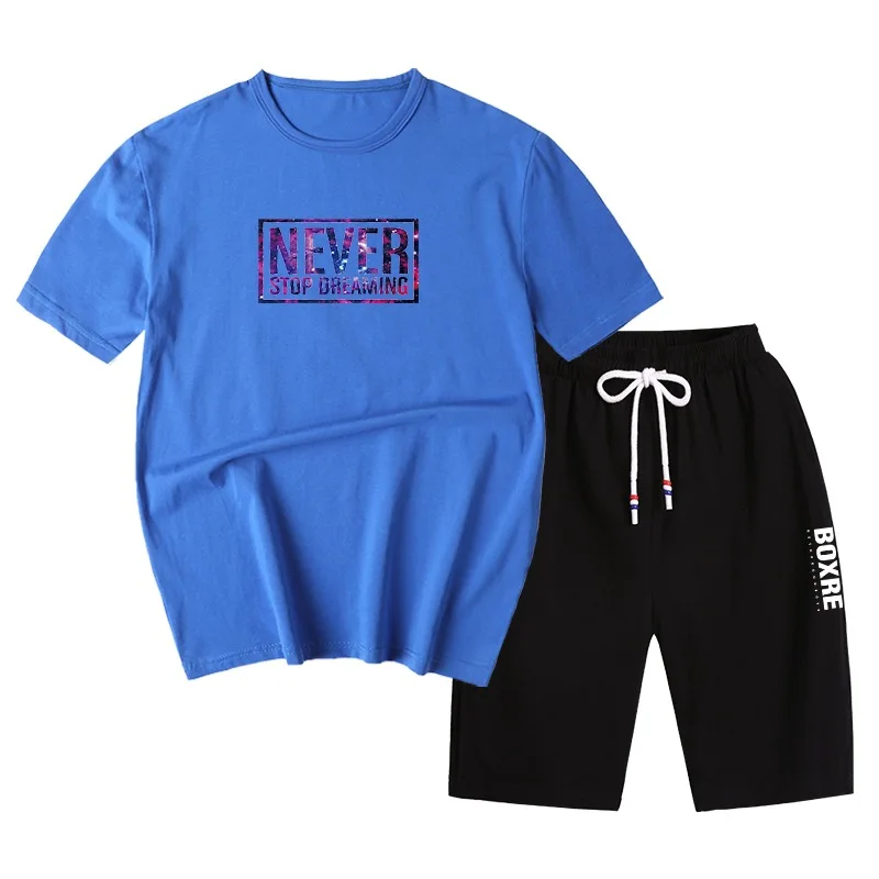 

Childrenswear BOY'S Summer Wear Set 2019 New Style Big Boy Children Korean-style Fashion Clothing Short Sleeve Casual Two-Piece