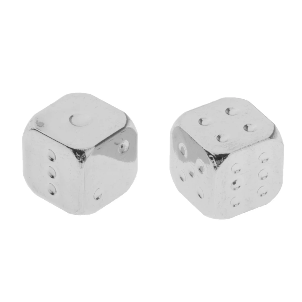 5Pcs 12mm Six Sided Dice D6 Zinc Alloy Multi Sided Dices Roleplaying DND RPG MTG Table Board Game Supplies Mahjong Accessories