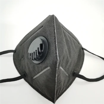 

Black KN95 Mask Mouth Caps PM2.5 Face Mask Cotton Mouth Masks Valved KN95 Dust Protective FFP2 Masks 6 Layer Face Mascarillas