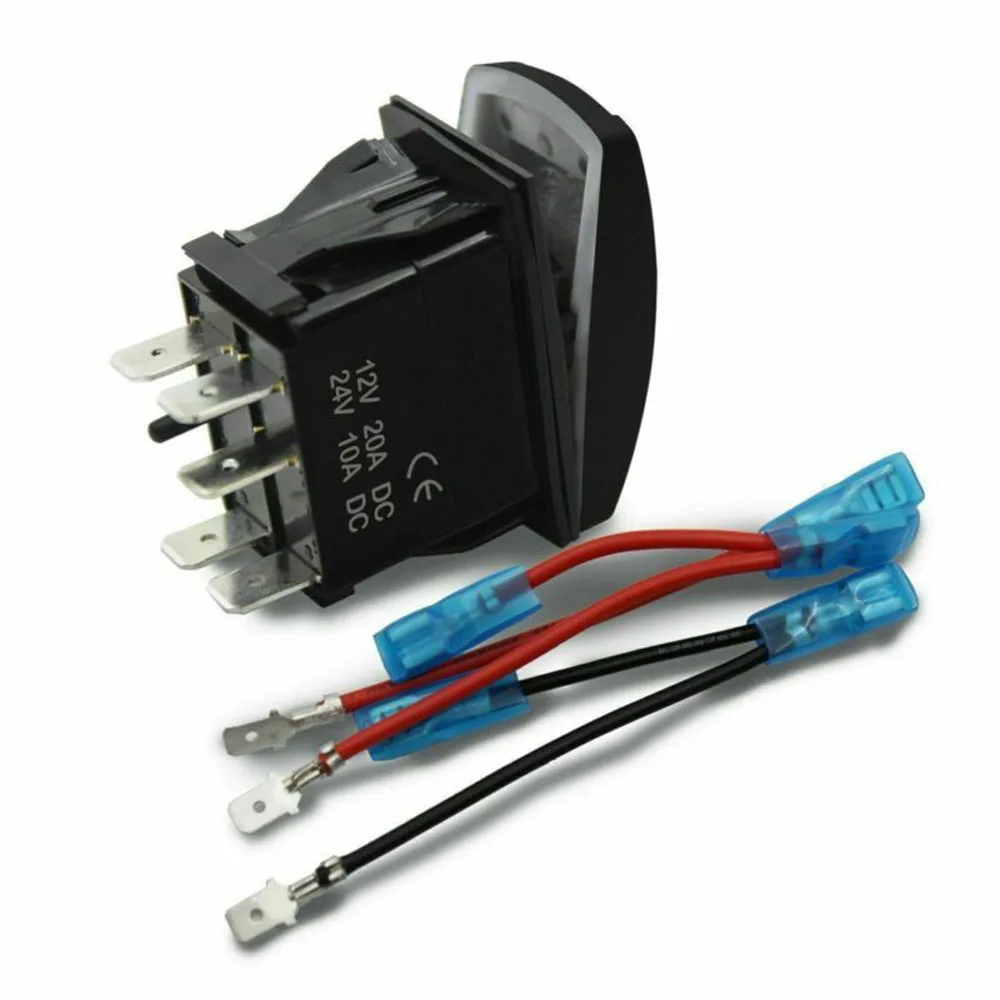 20A 12V синий лазерный гравированный светодиодный перекидной переключатель