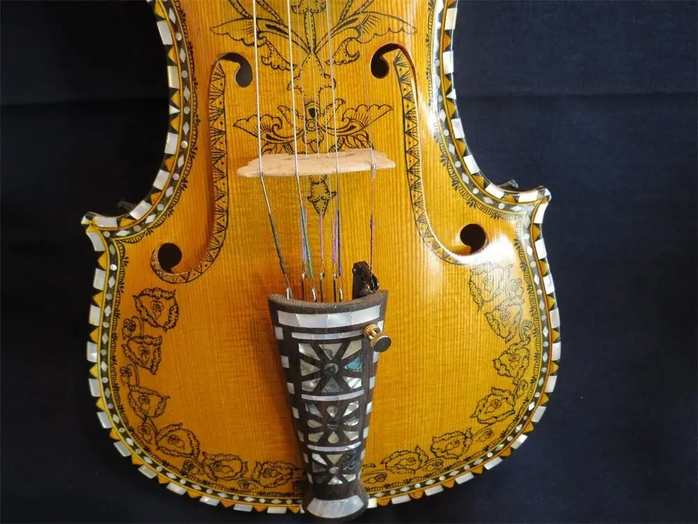 Deluxe hardanger норвежская скрипка 4/4 Скрипка 4*5 струны профессионального концерта