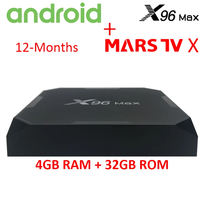 x96Max 432 mars x Android BOX X96 Max Android 8,1 Smart tv H265 STB Amlogic S905X2 четырехъядерный DDR4 4 ГБ 32 ГБ 2 Гб 16 Гб 5G 1000M WiFi 4K lcd USB3 BT4 - Цвет: x96Max 432 mars x