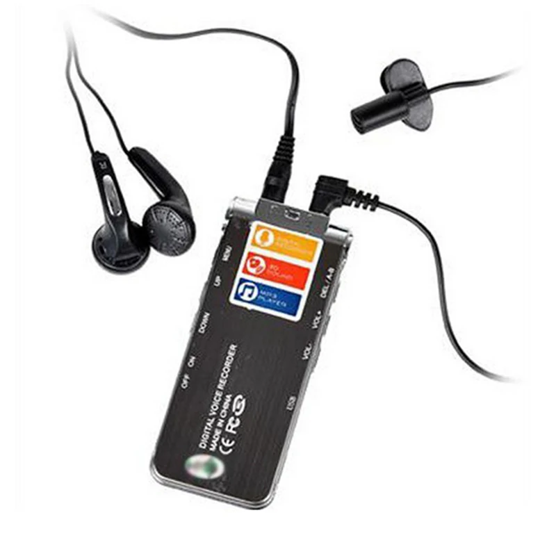 Цифровой диктофон 16 ГБ мини USB флэш память Цифровая запись звука MP3 плеер