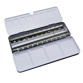 

Full Pan Paint Box Art Supplies School Portable DIY Solid Watercolor Durable Iron Multifunction Drawing Palette Empty Tin Gift