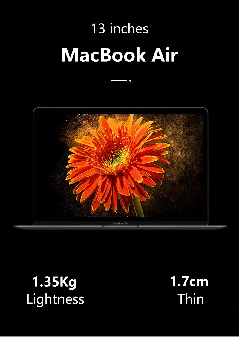 Apple macbook Air macbook I5 ultrathin pro student office I7 Game Book, Morning Office business hand-raised casual ultr
